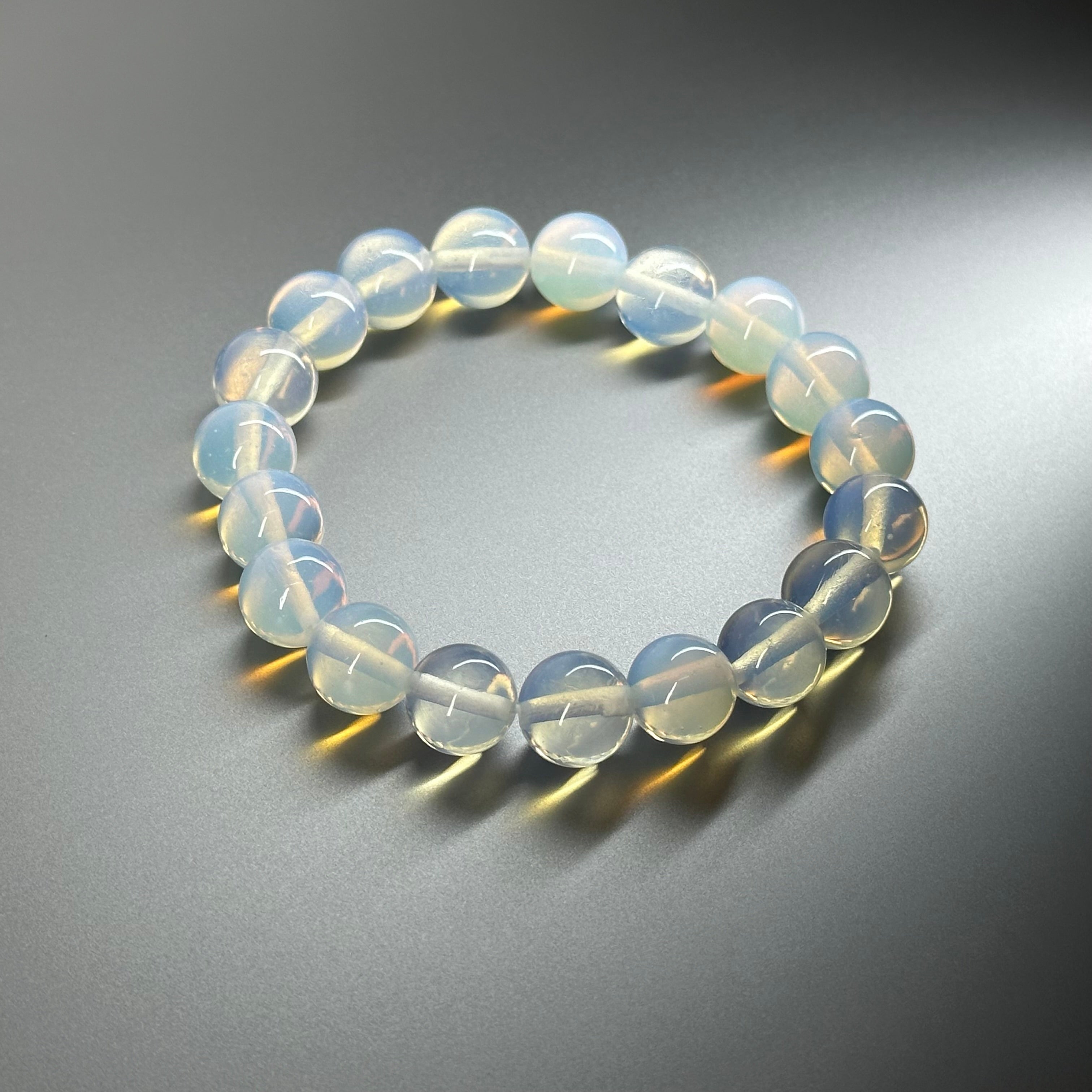 B34 【天秤天蠍座|10月】蛋白石純珠手鏈手串