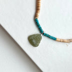 N57 [Overcoming Hardship] Seashell | Turquoise | Clouds | Smiling Buddha Maitreya Buddha | Necklace