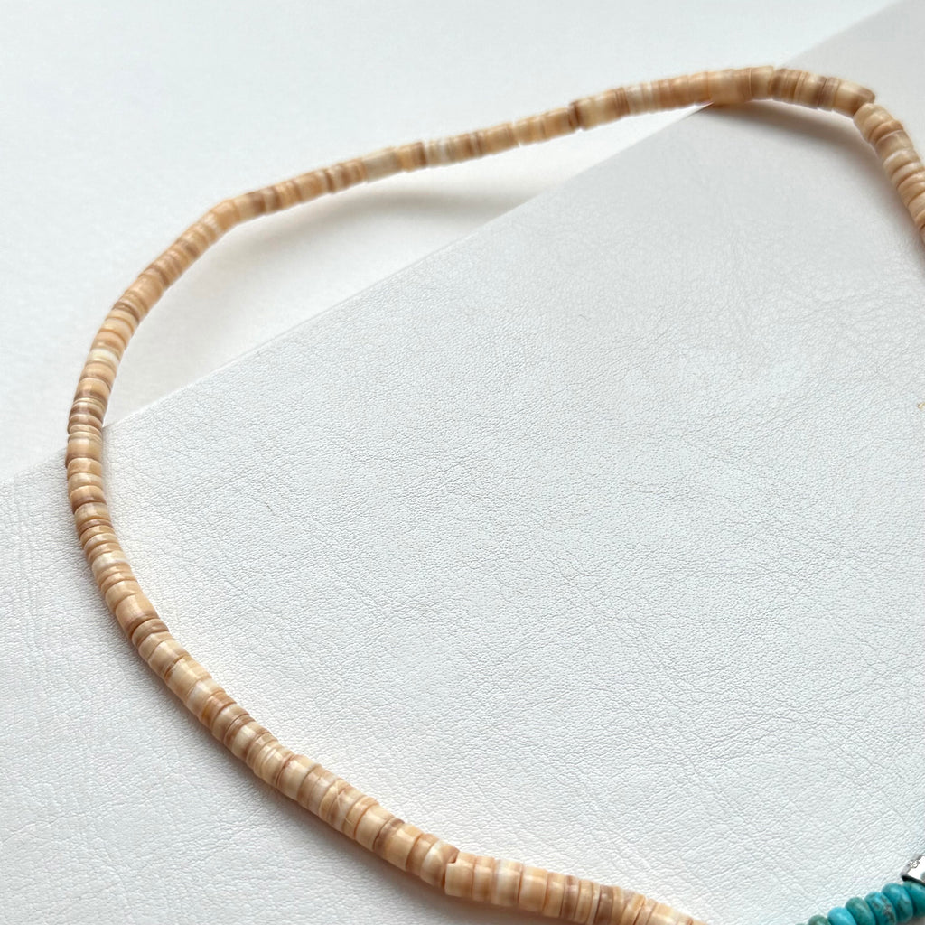 N57 [Overcoming Hardship] Seashell | Turquoise | Clouds | Smiling Buddha Maitreya Buddha | Necklace