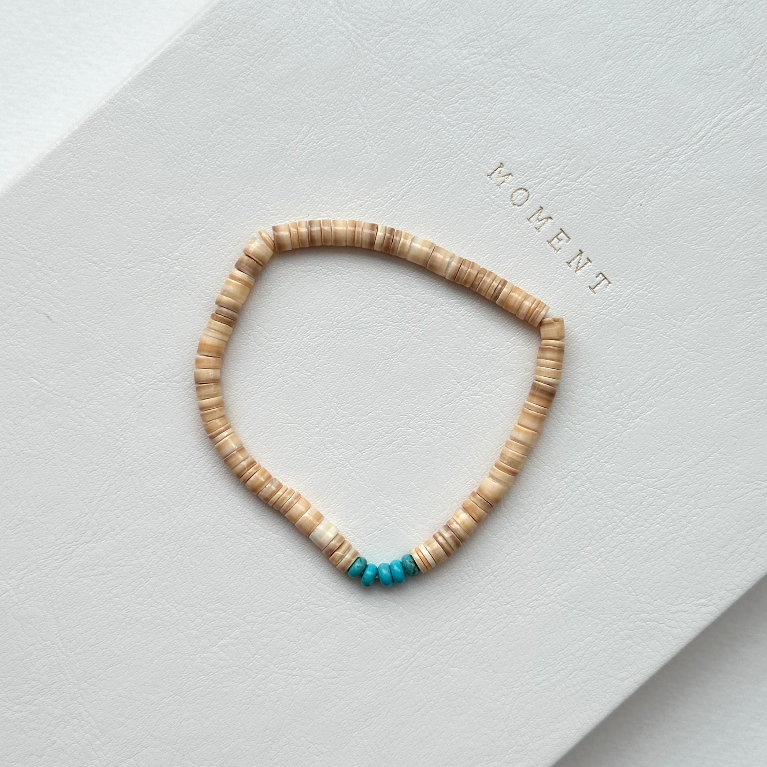 BS224 [Lucky Courage] Shell Turquoise Bracelet