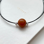 N58 [Taurus Gemini | May] Red Eastern Tombs | Silver-plated Copper Wire | Necklace