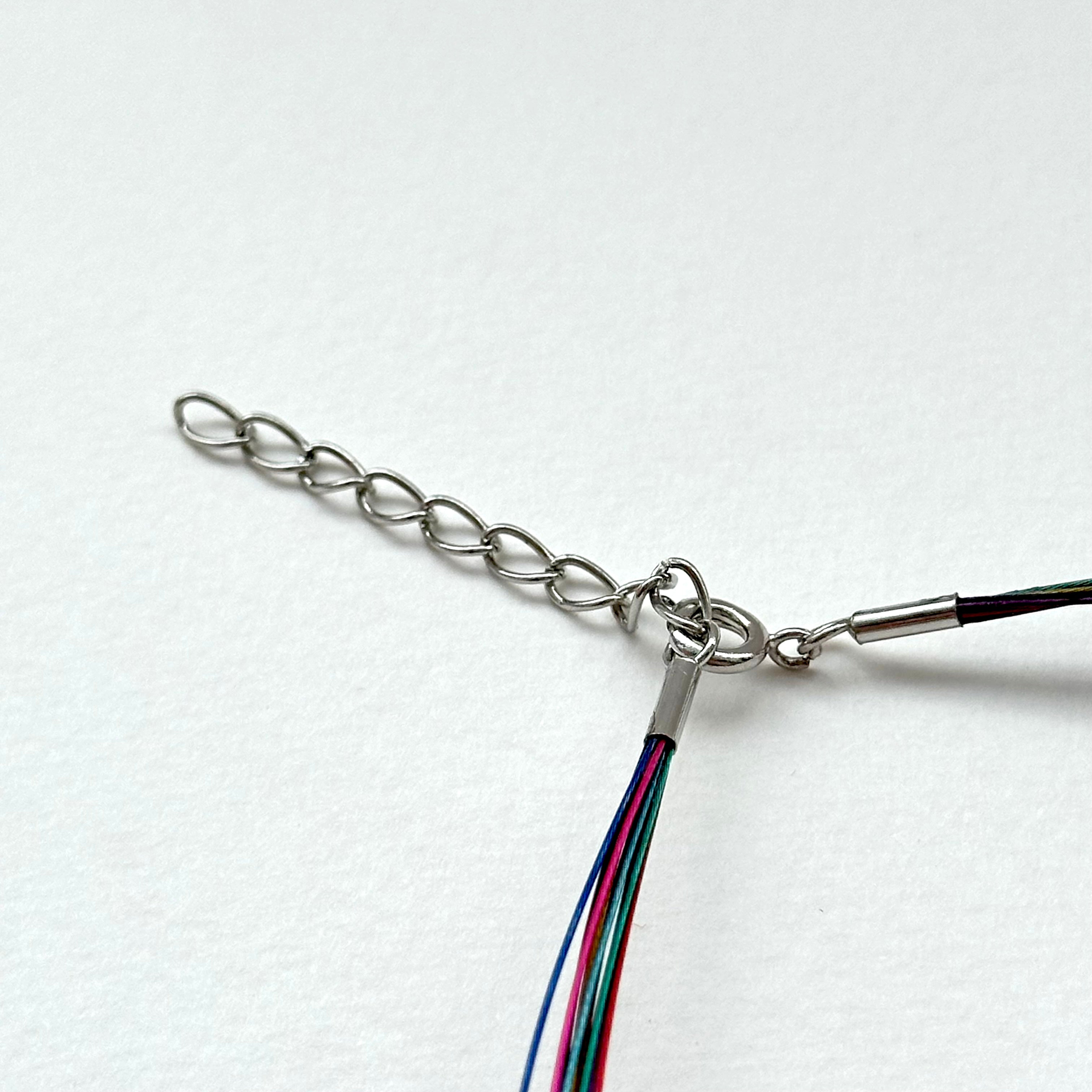 N59 [Libra-Scorpio | October] Rose Quartz | Silver-plated Copper Wire | Necklace