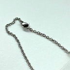 N61 [Libra-Scorpio | October] Rose Quartz | Commemorative Heart | Silver Plated Necklace