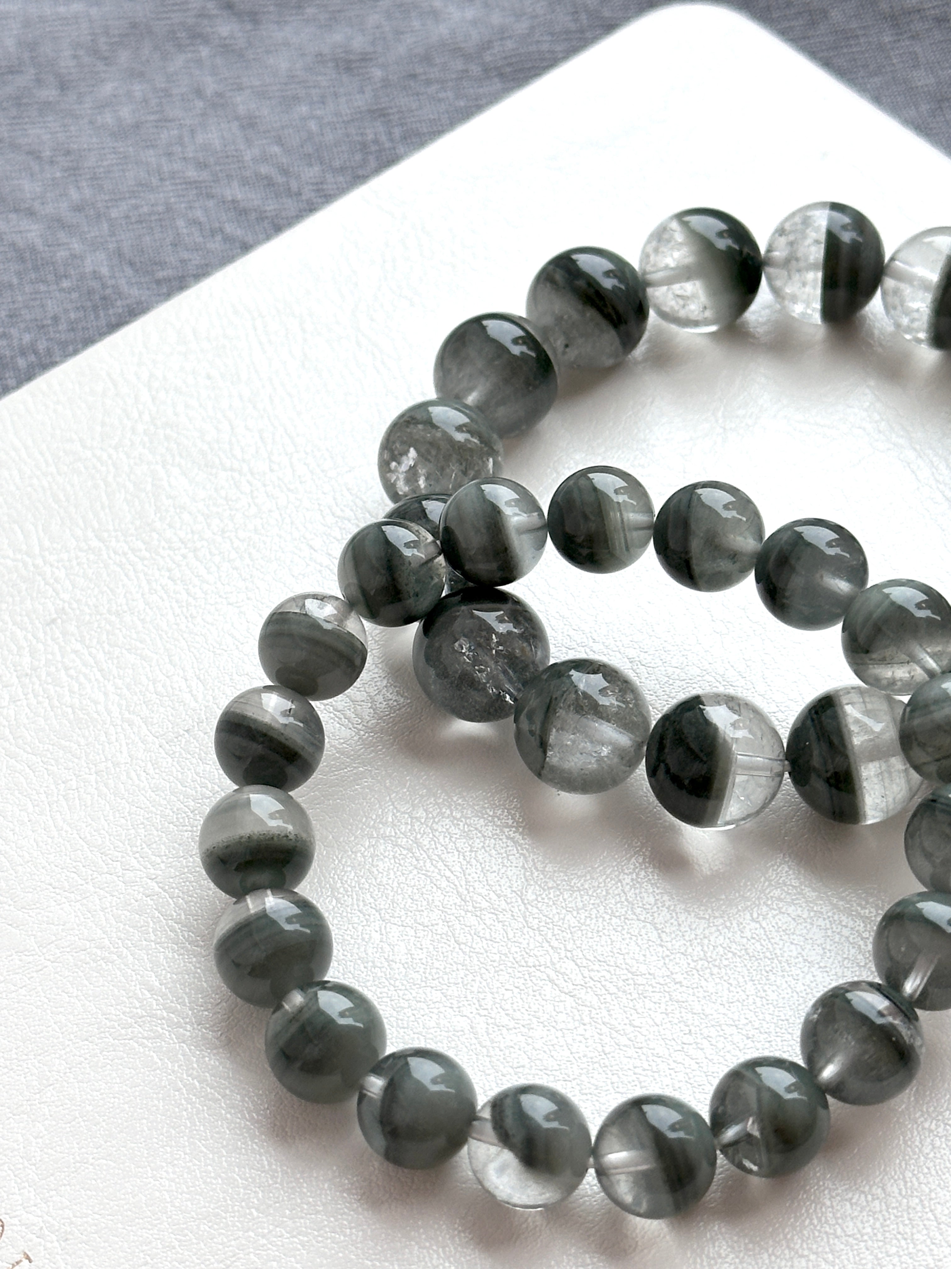 B39 綠幽靈頂級聚寶盆純珠手鏈手串