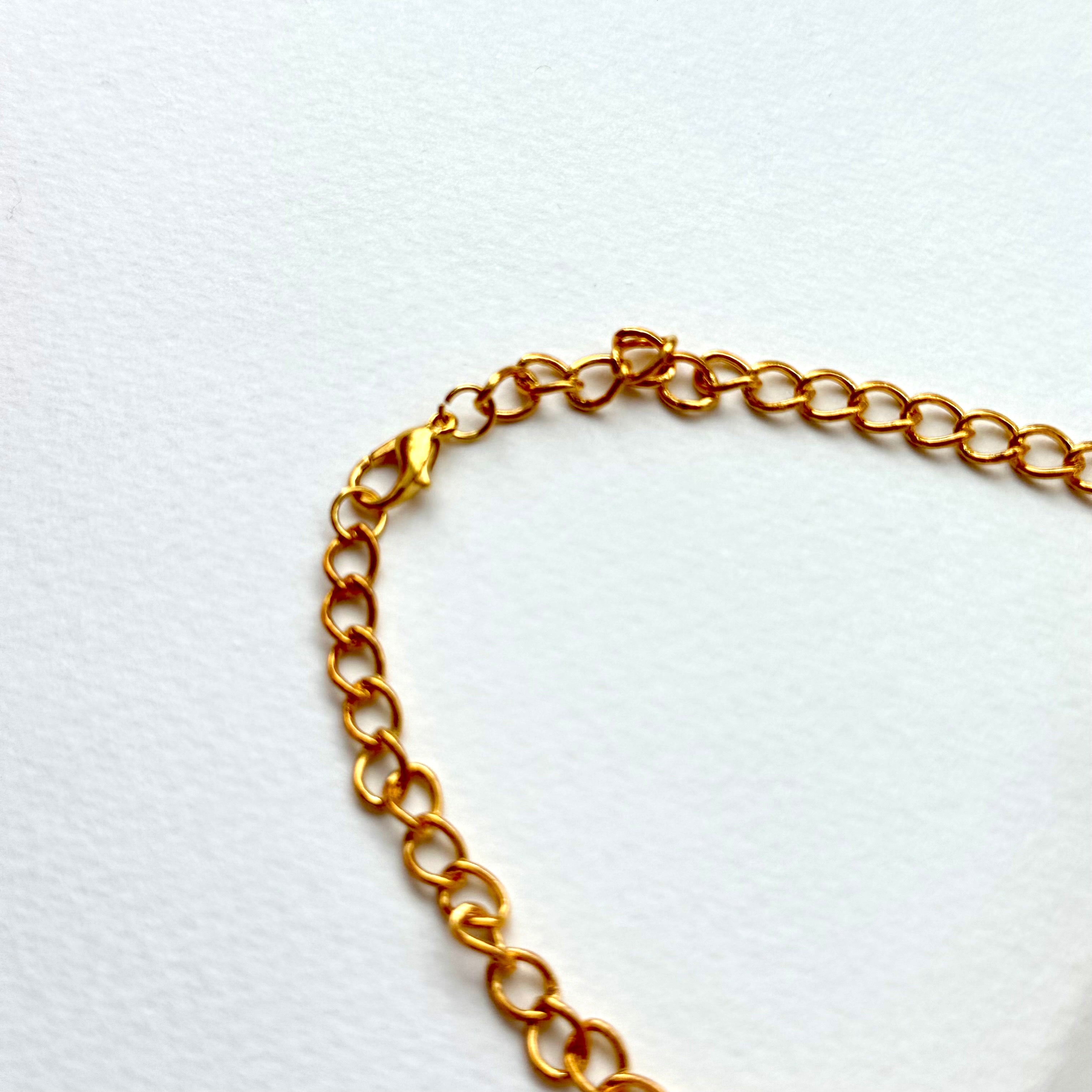 N66 [Peace] Rosette | Safety Buckle | Gold Plated | Necklace