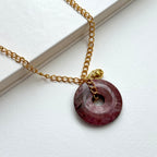 N66 [Peace] Rosette | Safety Buckle | Gold Plated | Necklace