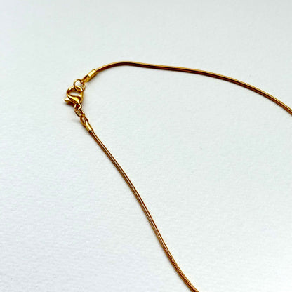 N68 [Protection and Implementation] Hematite Peace Buckle Gold-plated Necklace