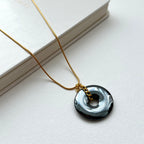 N68 [Protection and Implementation] Hematite | Safety Buckle | Gold Plating | Necklace