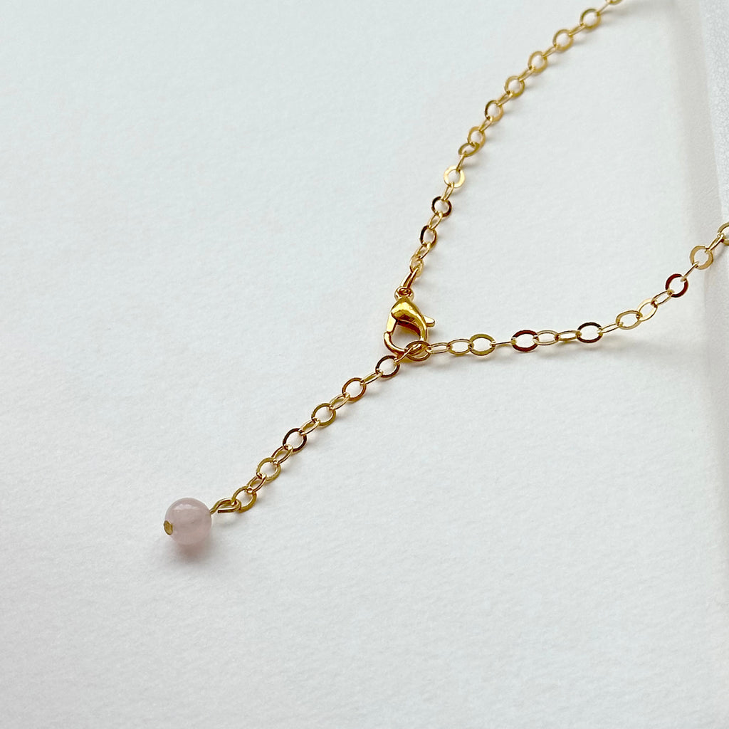 N70【天秤天蠍座|10月】粉晶|箭頭|鍍金球|頸鏈項鏈