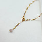 N70【天秤天蠍座|10月】粉晶|箭頭|鍍金球|頸鏈項鏈