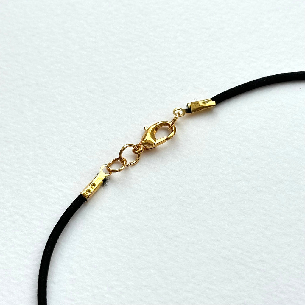 N73 Picasso Sedimentary Rock | Pictorial Stone | Arrow | Gilded | Necklace