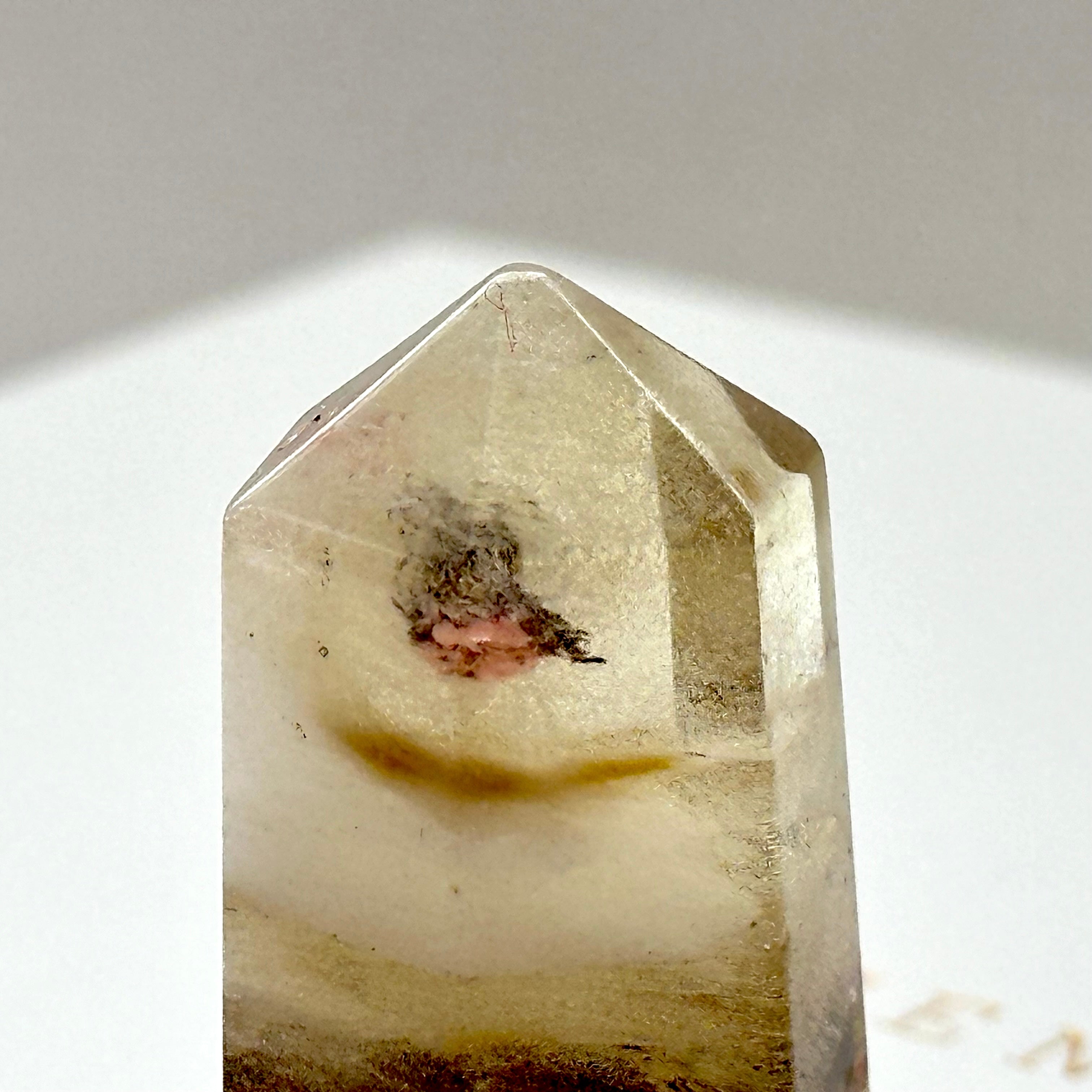 TS19【智慧之石】黃螢石小六角水晶柱 辦公室或家中療癒擺飾 招財 Fluorite