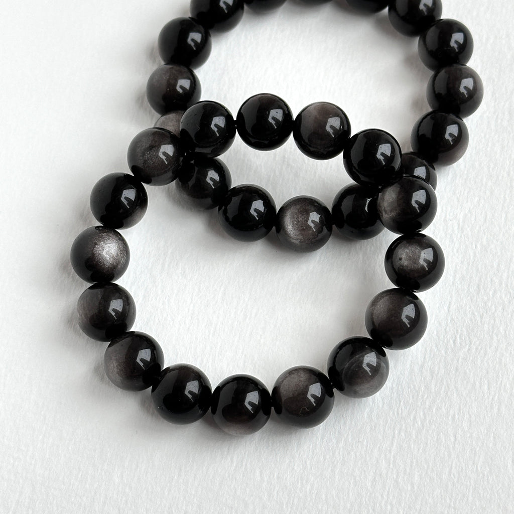 B36 銀曜石手鏈手串