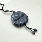 N51 [Self-Clarification] Blue Lace Blessing Stone Necklace