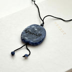N51 [Self-Clarification] Blue Lace Blessing Stone Necklace