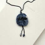 N51 [Self-Clarification] Blue Lace Blessing Stone Necklace