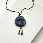 N51 [Self-Clarification] Blue Lace Blessing Stone Necklace