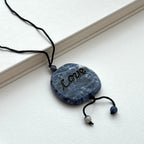 N51 [Self-Clarification] Blue Lace Blessing Stone Necklace