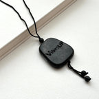 N74 [Calm] Black Stone | Blessing Stone | Necklace