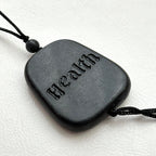 N74 [Calm] Black Stone | Blessing Stone | Necklace