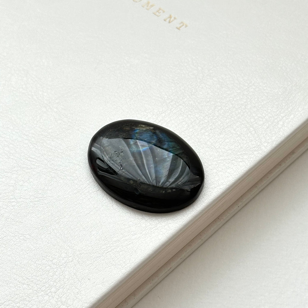 TS22【Protecting Love】Labradorite Oval Block Office or Home Healing Device Sleep Quality Insight