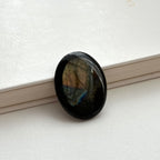 TS22【Protecting Love】Labradorite Oval Block Office or Home Healing Device Sleep Quality Insight