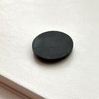 TS23【墨跡】噴墨畫石黑碧石圓塊 辦公室或家中療癒 裝置擺設