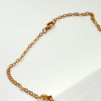 N77【日月守護】拉長石|出雲型勾玉|淡水珍珠|鍍金|頸鏈項鏈