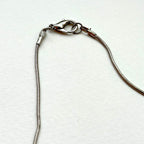 N78【日月守護】拉長石|出雲型勾玉|鍍銀|頸鏈項鏈