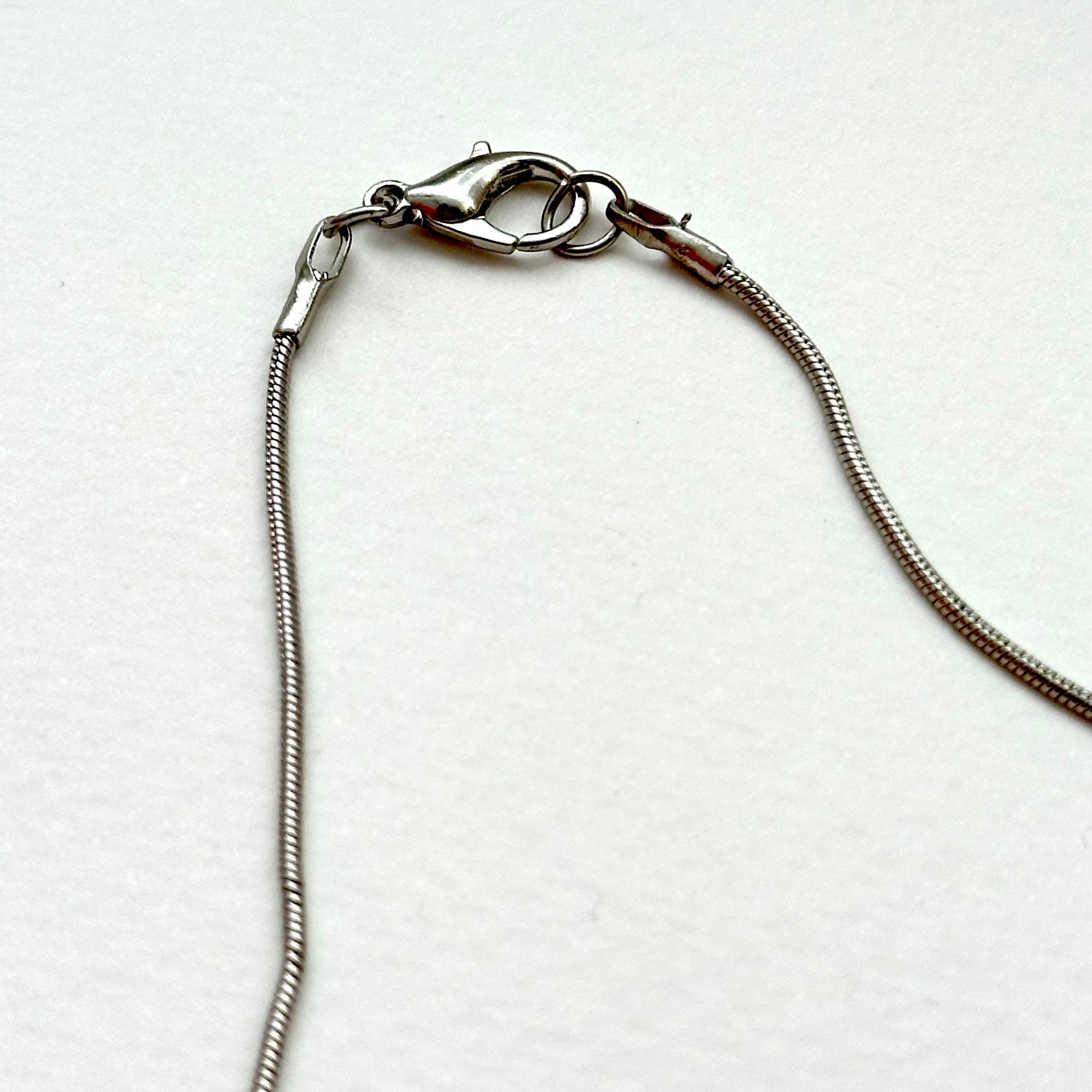 N78【日月守護】拉長石|出雲型勾玉|鍍銀|頸鏈項鏈