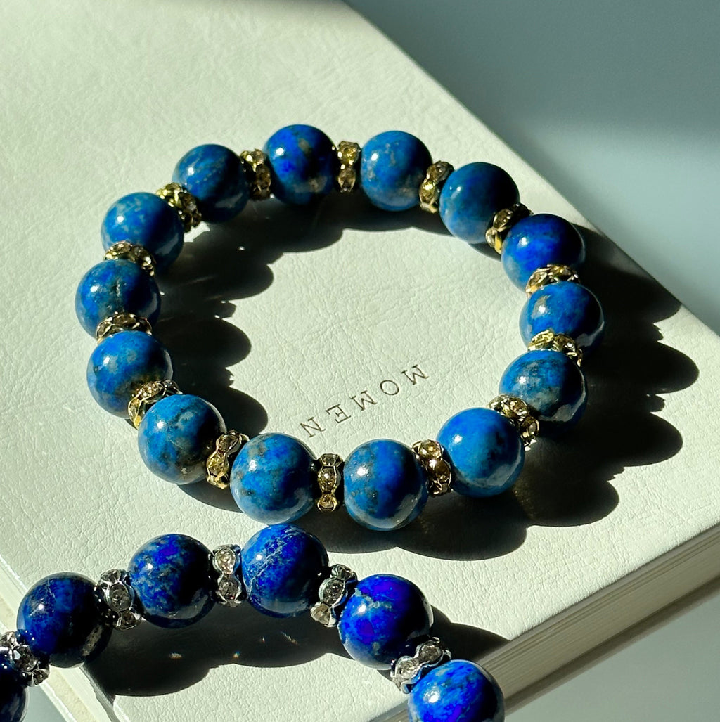 BS15 【雲水間】青金石鍍金手鏈手串