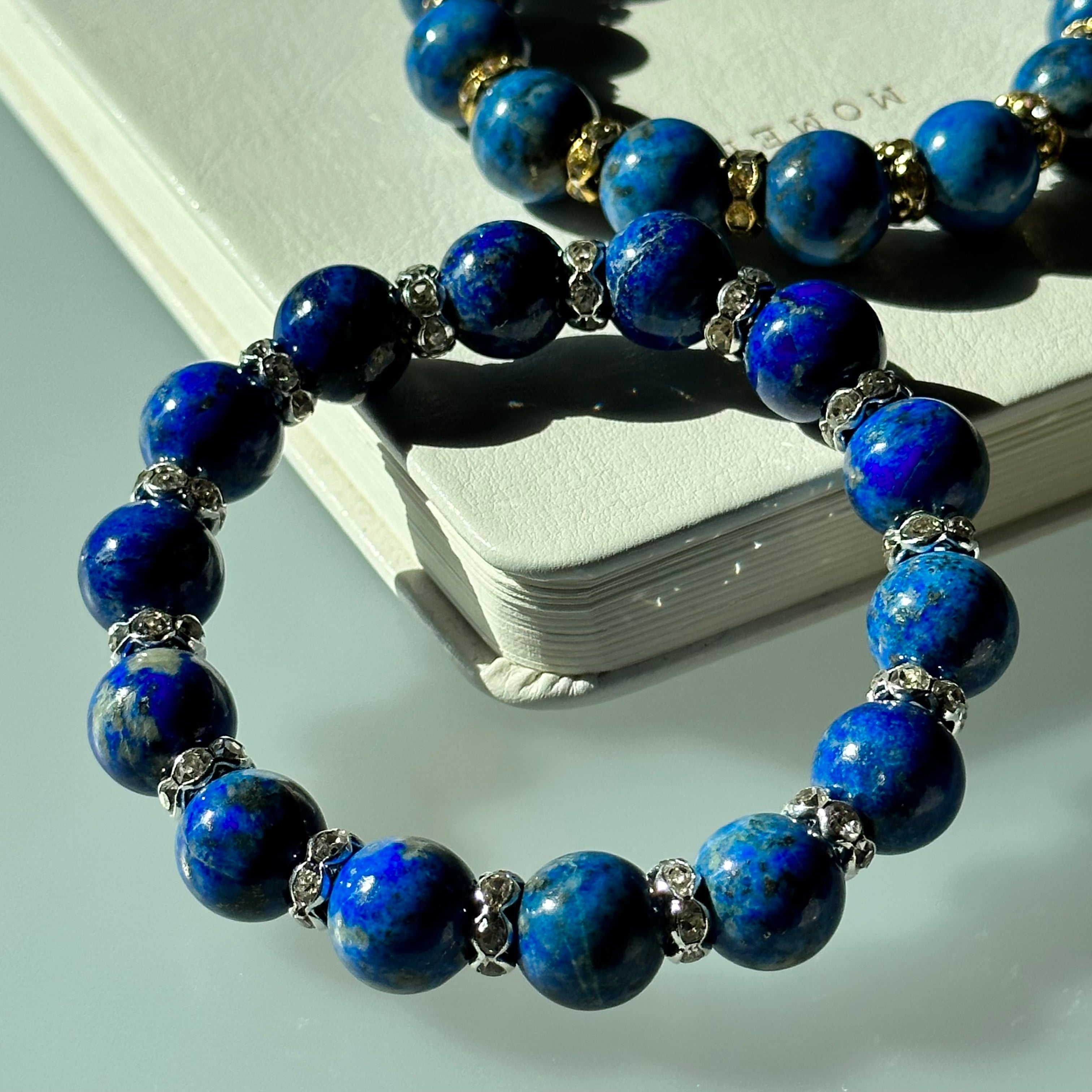 BS16 【雲水間】青金石鍍銀手鏈手串