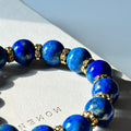BS15 [Between Clouds and Water] Lapis Lazuli Gold-plated Bracelet
