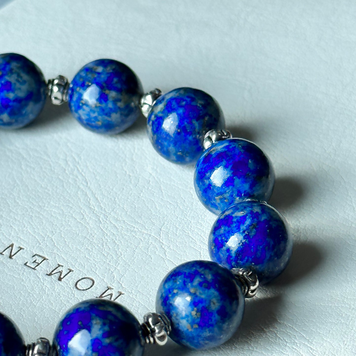 BS10 【雲煙閣】青金復古鍍銀手鏈  Lapis Vintage Silver-Plated Bracelet