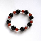 BS273 [Libra Scorpio | October] Opal Blue Glass Bracelet