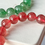 B22 Strawberry Crystal Pure Bead Bracelet