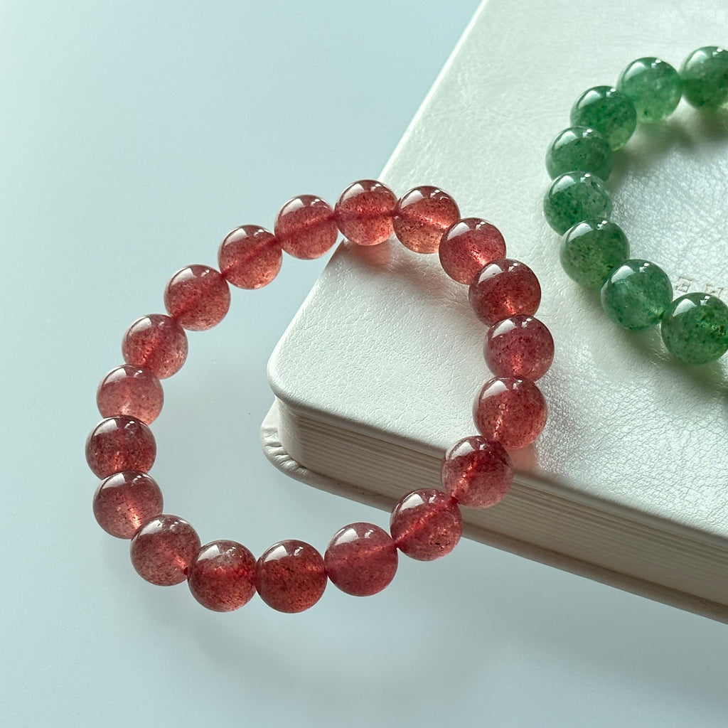 B22 Strawberry Crystal Pure Bead Bracelet