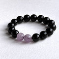 BS330 黑瑪瑙|薰衣草紫水晶手鏈手串