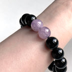 BS330 黑瑪瑙|薰衣草紫水晶手鏈手串