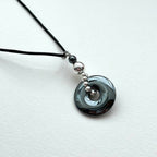 N89 [Protection and Implementation] Hematite | Safety Buckle | Silver Plating | Braided Cord | Necklace