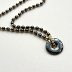 N90 [Protection and Implementation] Hematite | Safety Buckle | Gold Plating | Necklace