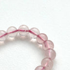 BS241 [Libra Scorpio | October] Ice Rose Quartz Red Agate Bracelet