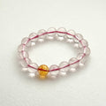 BS243 [Libra-Scorpio | October] Icy Rose Quartz | Citrine Bracelet