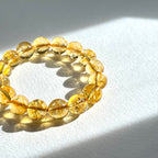 B41 黃水晶純珠手鏈手串