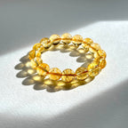 B41 黃水晶純珠手鏈手串