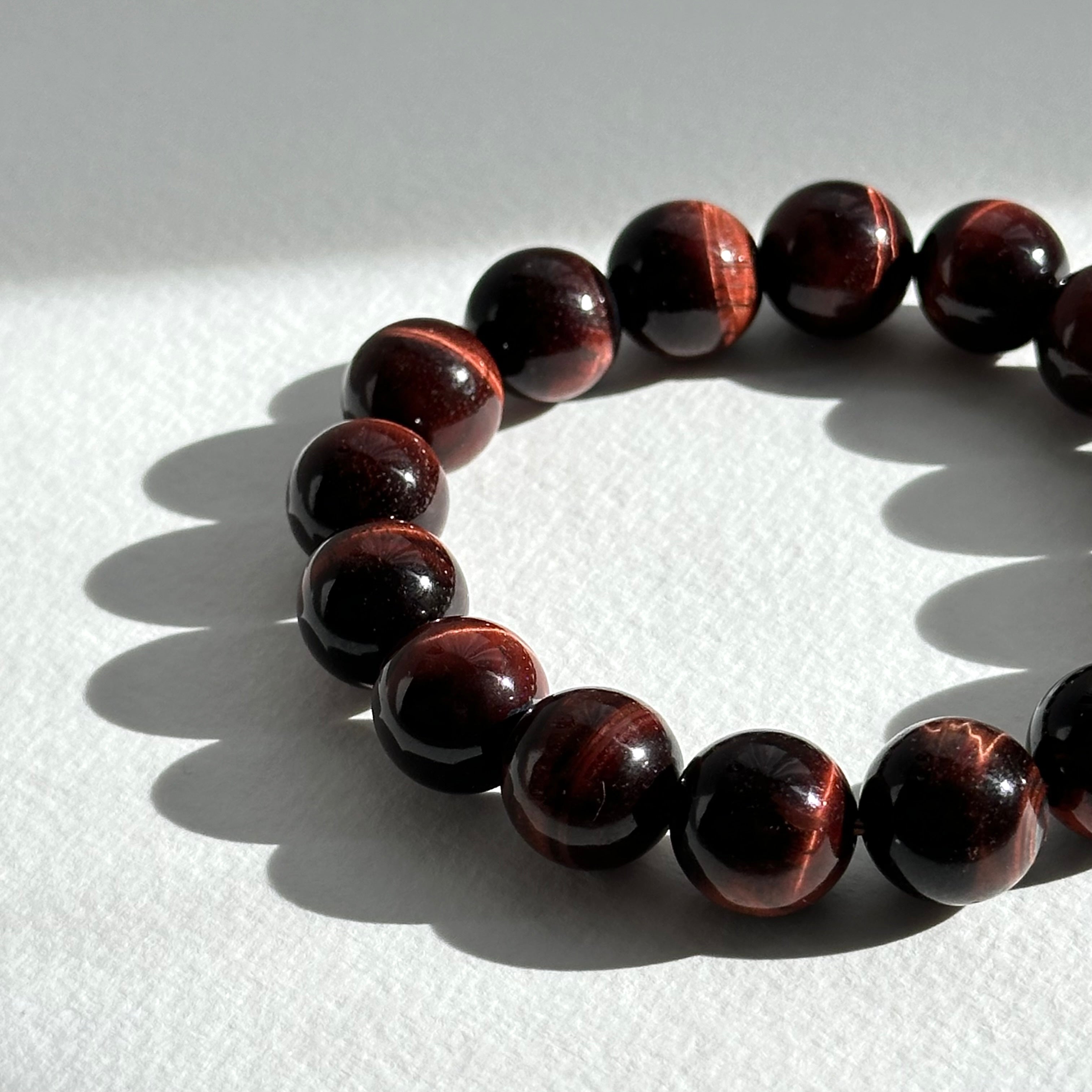 B30 Red Tiger's Eye Bead Bracelet