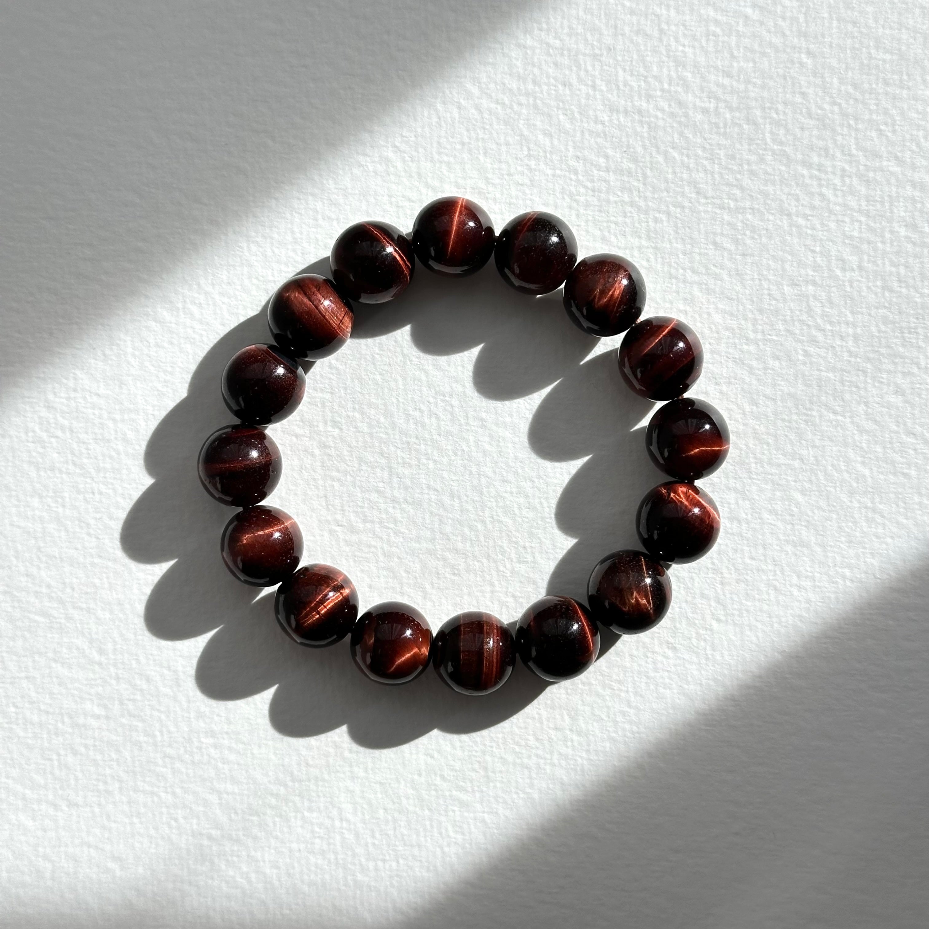 B30 Red Tiger's Eye Bead Bracelet