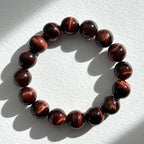 B30 Red Tiger's Eye Bead Bracelet