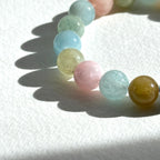 B003 [Aries-Taurus | April Birthstone] Morganite Bead Bracelet