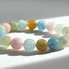 B003 [Aries-Taurus | April Birthstone] Morganite Bead Bracelet